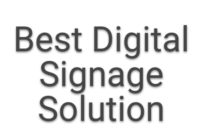 best digital signage solution