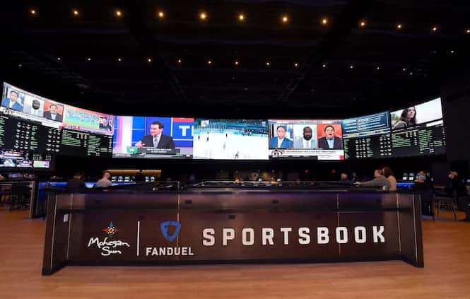 sportsbook curved display peerless-av