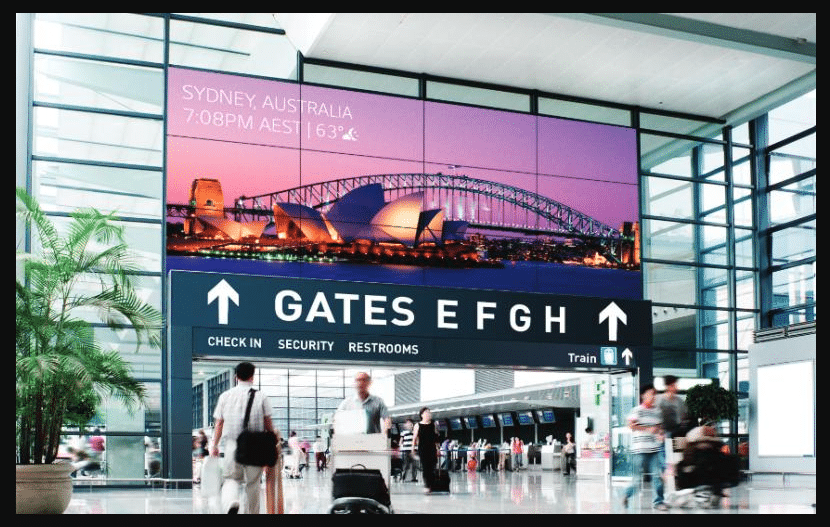 airport digital signage