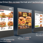 Different size for LED menu boards