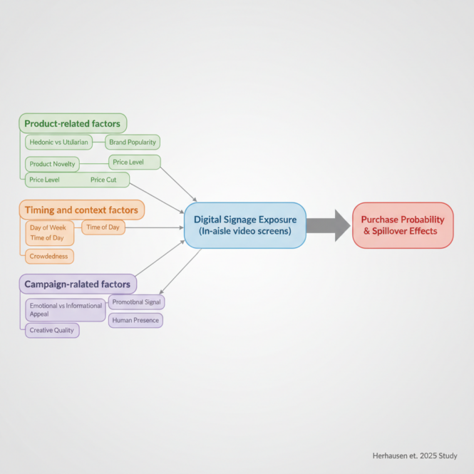 digital signage ROI herhausen study